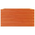 vidaXL Záhradný kvetináč voskovohnedý 90x60x46 cm masívna borovica – Obrázok 5
