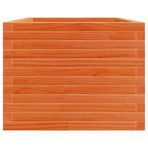vidaXL Záhradný kvetináč voskovohnedý 90x60x46 cm masívna borovica – Obrázok 6
