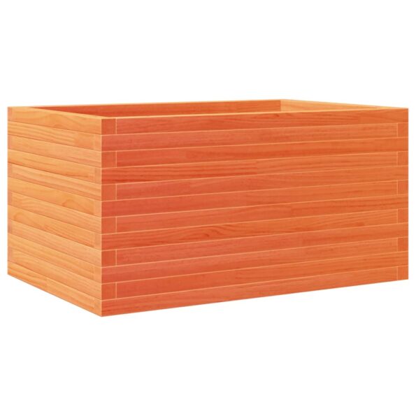 vidaXL Záhradný kvetináč voskovohnedý 90x60x46 cm masívna borovica – Obrázok 7