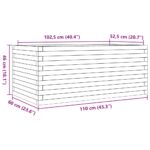 vidaXL Záhradný kvetináč voskovohnedý 110x60x46 cm masívna borovica – Obrázok 10