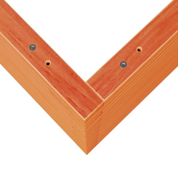 vidaXL Záhradný kvetináč voskovohnedý 70x70x68,5 cm masívna borovica – Obrázok 8