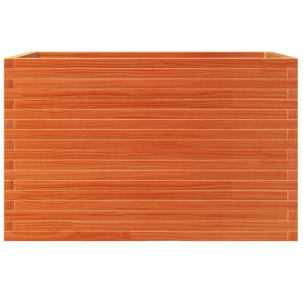 vidaXL Záhradný kvetináč voskovohnedý 110x60x68,5 cm masívna borovica – Obrázok 5