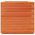 vidaXL Záhradný kvetináč voskovohnedý 50x50x49,5 cm masívna borovica – Obrázok 6