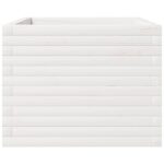 vidaXL Záhradný kvetináč biely 60x60x49,5 cm masívna borovica – Obrázok 6