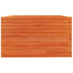 vidaXL Záhradný kvetináč voskovohnedý 80x80x49,5 cm masívna borovica – Obrázok 6