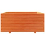 vidaXL Záhradný kvetináč voskovohnedý 110x110x49,5 cm masívna borovica – Obrázok 5