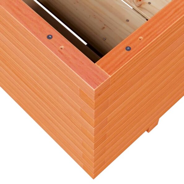 vidaXL Záhradný kvetináč voskovohnedý 110x110x49,5 cm masívna borovica – Obrázok 8