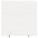 vidaXL Záhradný kvetináč biely 70x40x72,5 cm borovicový masív – Obrázok 5