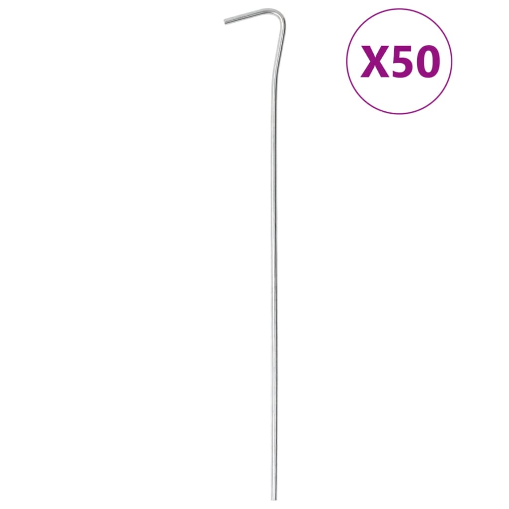 VXL8721102804090_a_en_hd_1.jpg vidaXL Stanové kolíky 50 ks 23 cm Ø3 mm pozinkovaná oceľ – Obrázok 1