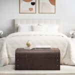 vidaXL Truhlica so západkami tmavohnedá 90x50x39,5 cm preglejka – Obrázok 3