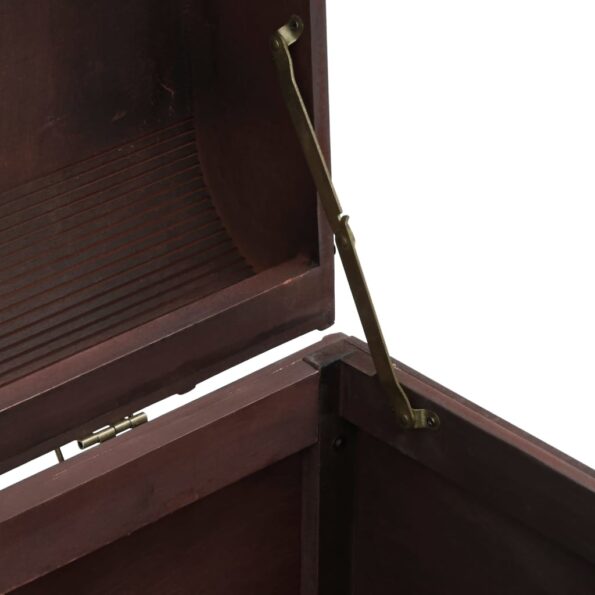 vidaXL Truhlica so západkami tmavohnedá 90x50x39,5 cm preglejka – Obrázok 9