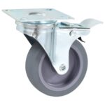vidaXL Otočné kolieska s dvojitou brzdou 4 ks 75 mm – Obrázok 3