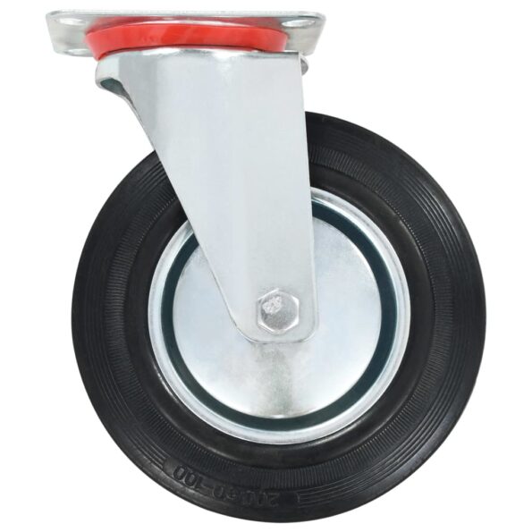 vidaXL Otočné kolieska 4 ks, 200 mm – Obrázok 4