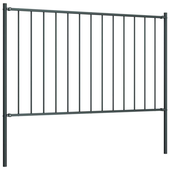 VXL8719883670461_g_en_hd_1.jpg vidaXL Plotový panel so stĺpikmi práškovaná oceľ 1,7x1,25 m antracitový – Obrázok 2