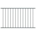 vidaXL Plotový panel, práškovaná oceľ 1,7x0,75 m, antracitový