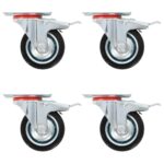 vidaXL Otočné kolieska 8 ks, 75 mm