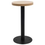 vidaXL Bistro stolík bledohnedý 40 cm MDF