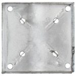 vidaXL Kotviace hroty 2 ks strieborné 14x14x91 cm pozinkovaná oceľ – Obrázok 5