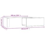 vidaXL Konferenčný stolík betónovo-sivý 150x50x35 cm drevotrieska – Obrázok 12