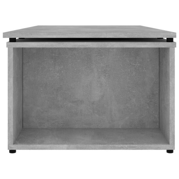 vidaXL Konferenčný stolík betónovo-sivý 150x50x35 cm drevotrieska – Obrázok 8