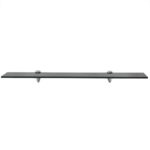 vidaXL Nástenná polička 2 ks sklo 70x10 cm 8 mm – Obrázok 3