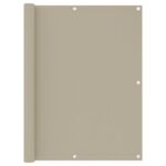 vidaXL Balkónová markíza, béžová 120x500 cm, oxfordská látka – Obrázok 2