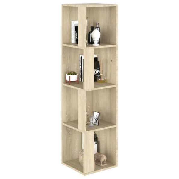 vidaXL Rohová skrinka dub sonoma 33x33x132 cm drevotrieska – Obrázok 4