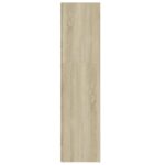 vidaXL Rohová skrinka dub sonoma 33x33x132 cm drevotrieska – Obrázok 6