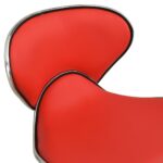 vidaXL Kancelárska stolička červená umelá koža – Obrázok 5