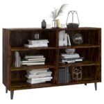 vidaXL Komoda tmavý dub 103,5x35x70 cm drevotrieska – Obrázok 3
