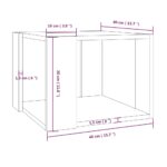 vidaXL Konferenčný stolík sivý dub sonoma 40x40x30 cm spracované drevo – Obrázok 6
