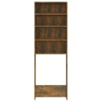 vidaXL Skrinka na práčku dymový dub 64x24x190 cm – Obrázok 6