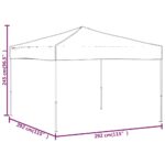 vidaXL Skladací párty stan biely 3x3 m – Obrázok 8