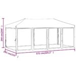 vidaXL Skladací párty stan s bočnými stenami biely 3x6 m – Obrázok 11