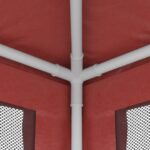 vidaXL Párty stan so 6 sieťkovanými bočnými stenami červený 3x6 m HDPE – Obrázok 6