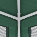 vidaXL Párty stan s 10 sieťkovanými bočnými stenami zelený 3x12 m HDPE – Obrázok 6