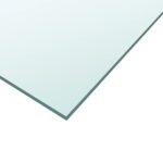 vidaXL Stolová doska priehľadná 50x50 cm tvrdené sklo – Obrázok 3