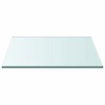 VidaXL Stolová doska priehľadná 60x60 cm tvrdené sklo – Obrázok 2