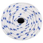 vidaXL Lodné lano biele 18 mm 25 m polypropylén – Obrázok 3