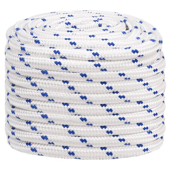 vidaXL Lodné lano biele 20 mm 25 m polypropylén – Obrázok 2