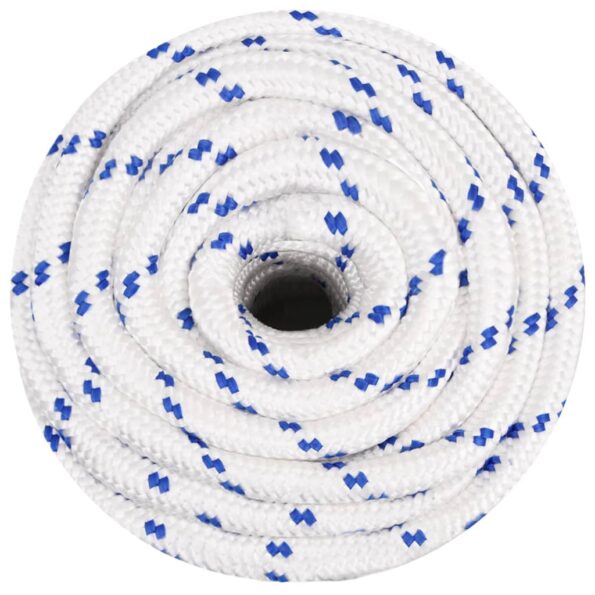 vidaXL Lodné lano biele 20 mm 25 m polypropylén – Obrázok 3