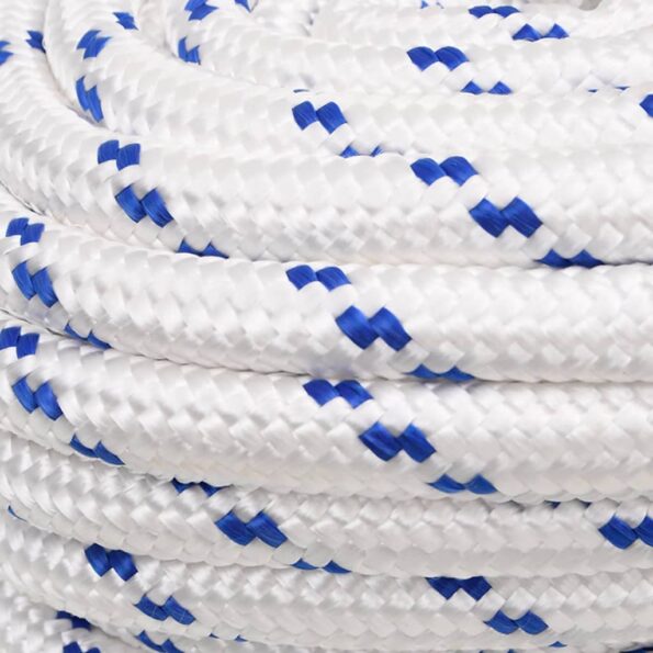 vidaXL Lodné lano biele 20 mm 25 m polypropylén – Obrázok 4
