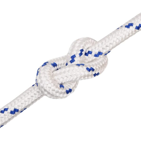 vidaXL Lodné lano biele 20 mm 25 m polypropylén – Obrázok 5