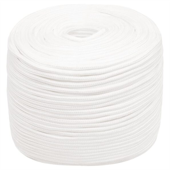 vidaXL Lodné lano biele 6 mm 50 m polypropylén – Obrázok 2