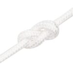 vidaXL Lodné lano biele 6 mm 50 m polypropylén – Obrázok 5