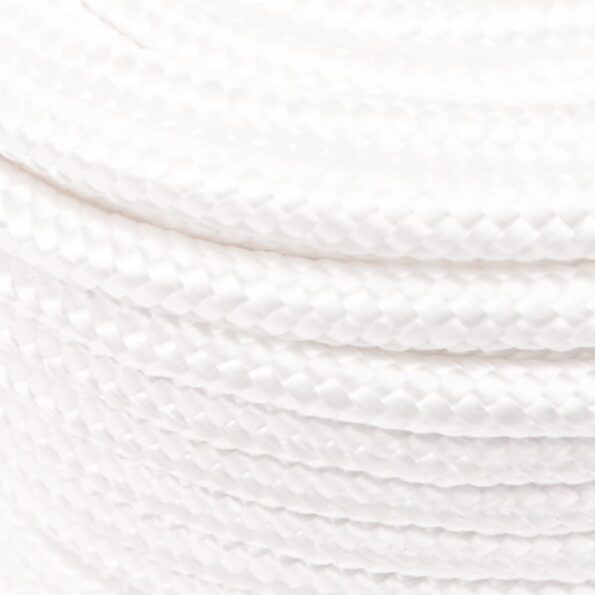 vidaXL Lodné lano biele 14 mm 50 m polypropylén – Obrázok 4