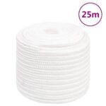 vidaXL Lodné lano biele 16 mm 25 m polypropylén