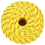 vidaXL Lodné lano žlté 8 mm 25 m polypropylén – Obrázok 3