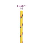 vidaXL Lodné lano žlté 8 mm 25 m polypropylén – Obrázok 6