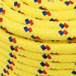 vidaXL Lodné lano žlté 12 mm 50 m polypropylén – Obrázok 4
